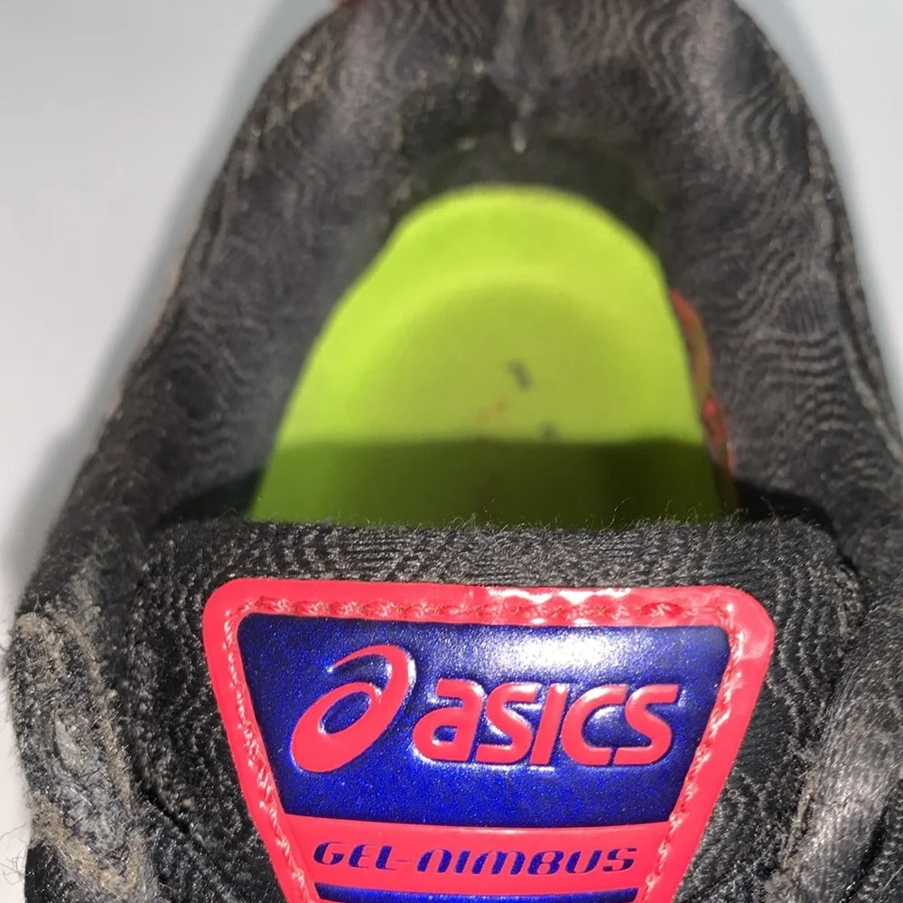 ASICS Black and Blue Athletic Shoes GEL Nimbus 15 FluidFit - Picture 7 of 15